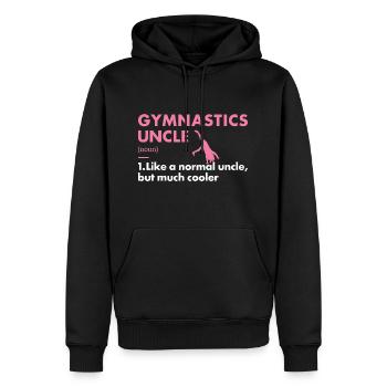 Sport Uncle Gymnastics - Männer Premium Bio Hoodie - Schwarz - Vorne - Nico (187cm)