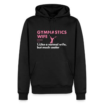 Sport Wife Gymnastics - Männer Premium Bio Hoodie - Schwarz - Vorne - Nico (187cm)