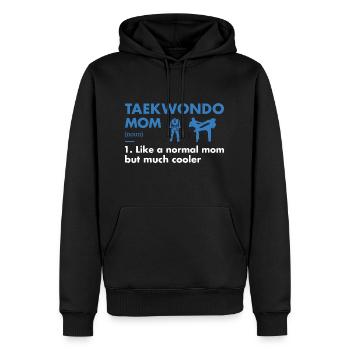 Sport Mom Definition Taekwondo - Männer Premium Bio Hoodie - Schwarz - Vorne - Nico (187cm)