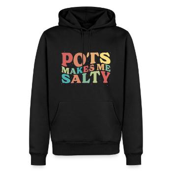 Dysautonomia Awareness Chronic Illness - Männer Premium Bio Hoodie - Schwarz - Vorne - Nico (187cm)