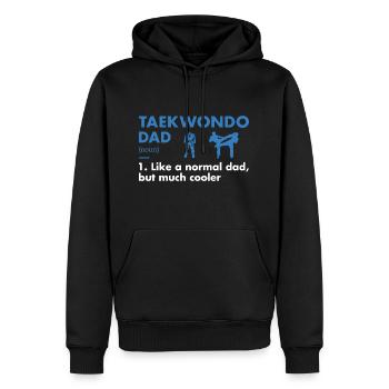 Sport Dad Definition Taekwondo - Männer Premium Bio Hoodie - Schwarz - Vorne - Nico (187cm)