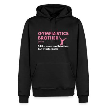 Sport Brother Gymnastics - Männer Premium Bio Hoodie - Schwarz - Vorne - Nico (187cm)