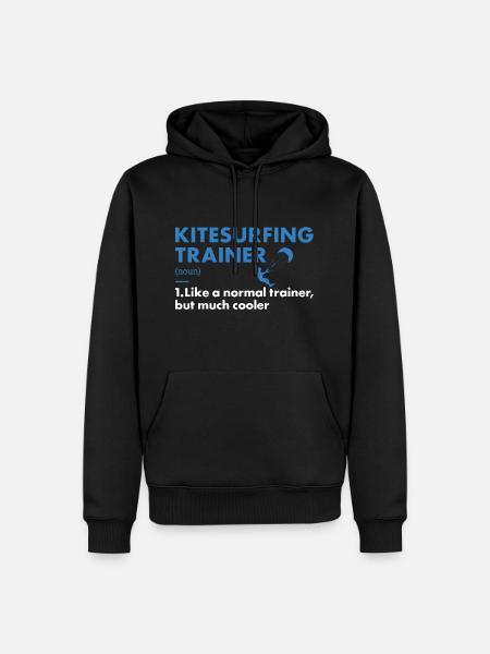 Sport Trainer Kitesurfing - Men’s Premium Organic Hoodie - black