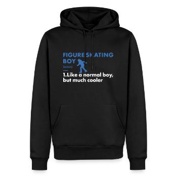Sport Boy Patinage Artistique - Sweat à capuche Premium bio Homme - noir - Devant - Nico (187cm)
