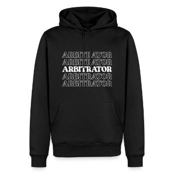 Arbitrator Arbiter Judge Referee Mediator Umpire - Men’s Premium Organic Hoodie - black - Front - Nico (187cm)