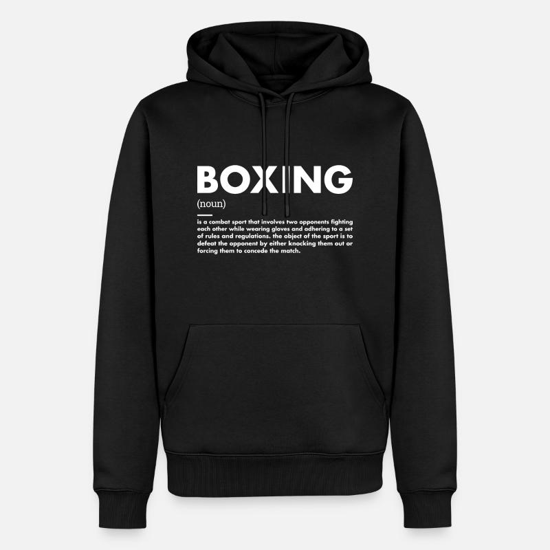 Sport Définition Boxe - Sweat à capuche Premium bio Homme - noir