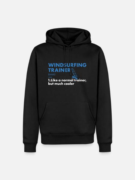 Sport Trainer Windsurfing - Men’s Premium Organic Hoodie - black