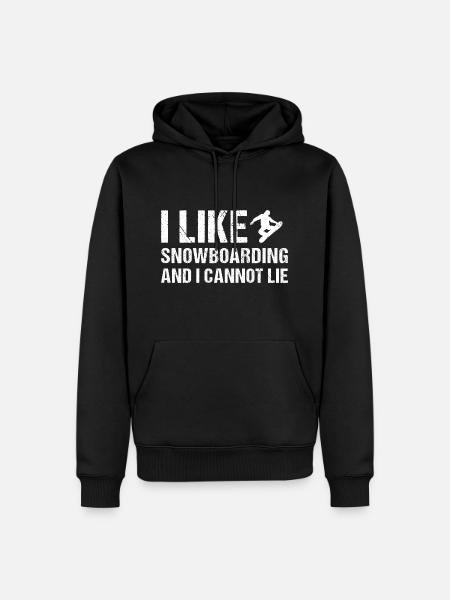 Sport I Like Snowboarding - Men’s Premium Organic Hoodie - black