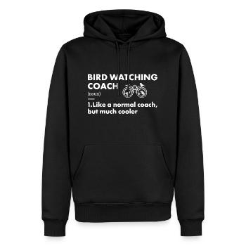 Bird Watcher Coach Definition Bird Watching - Männer Premium Bio Hoodie - Schwarz - Vorne - Nico (187cm)