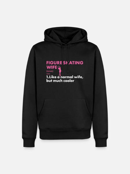 Sport Wife Figure Skating - Men’s Premium Organic Hoodie - black