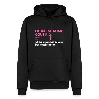 Sport Cousin Patinage artistique - Sweat à capuche Premium bio Homme - noir - Devant - Nico (187cm)