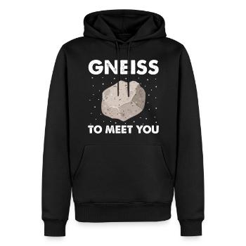 Collecteurs minéraux et ventilateur de minéraux de minerais - Sweat à capuche Premium bio Homme - noir - Devant - Nico (187cm)