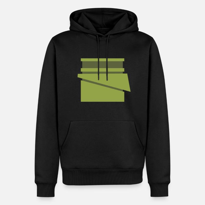 modern bamboo 01 - Männer Premium Bio Hoodie - Schwarz