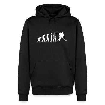 Sport Evolution Ice Hockey - Männer Premium Bio Hoodie - Schwarz - Vorne - Nico (187cm)