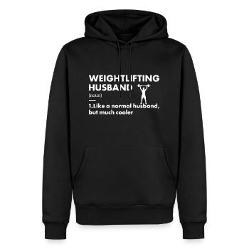 Sport Mari Définition Haltérophilie - Sweat à capuche Premium bio Homme - noir - Devant - Nico (187cm)