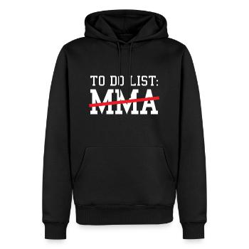 Sport To Do List MMA - Sweat à capuche Premium bio Homme - noir - Devant - Nico (187cm)