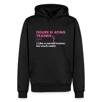 Entraîneur sportif Patinage artistique - Sweat à capuche Premium bio Homme - noir - Devant - Nico (187cm)