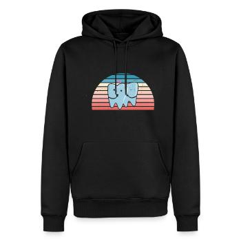 Hygienist Retro Sunset Dental Assistant - Männer Premium Bio Hoodie - Schwarz - Vorne - Nico (187cm)