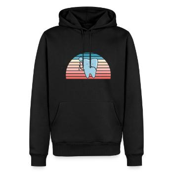 Hygienist Retro Sunset Dental Assistant - Männer Premium Bio Hoodie - Schwarz - Vorne - Nico (187cm)
