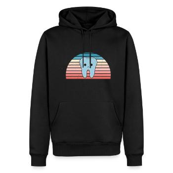 Hygienist Retro Sunset Dental Assistant - Männer Premium Bio Hoodie - Schwarz - Vorne - Nico (187cm)