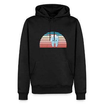 Hygienist Retro Sunset Dental Assistant - Männer Premium Bio Hoodie - Schwarz - Vorne - Nico (187cm)