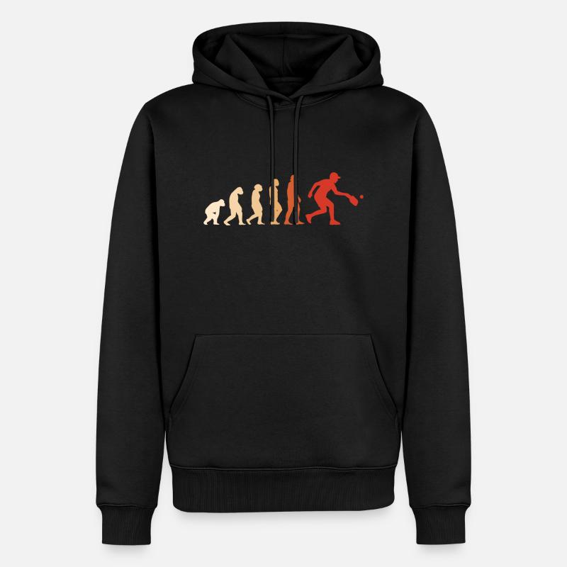 Sport Evolution Pickleball - Sweat à capuche Premium bio Homme - noir