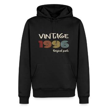 Original 1996 Vintage | Birthday present 1996 - Men’s Premium Organic Hoodie - black - Front - Nico (187cm)