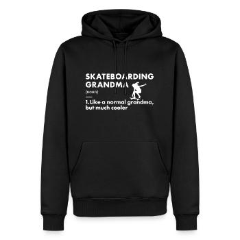 Sport Grandma Skateboarding - Männer Premium Bio Hoodie - Schwarz - Vorne - Nico (187cm)
