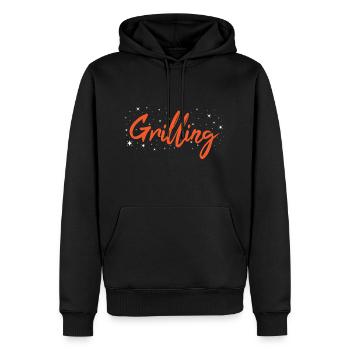 Griller Grilling - Männer Premium Bio Hoodie - Schwarz - Vorne - Nico (187cm)