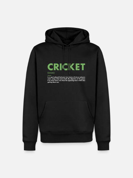 Sport Definition Cricket - Men’s Premium Organic Hoodie - black