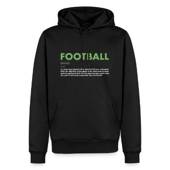 Sport Definition Football - Men’s Premium Organic Hoodie - black - Front - Nico (187cm)
