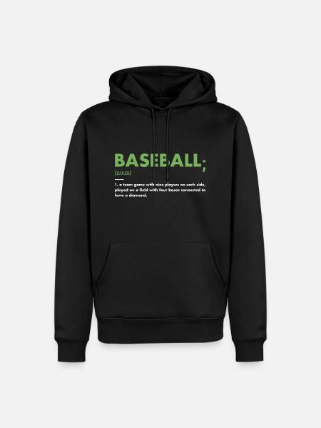 Sports Definition Baseball - Men’s Premium Organic Hoodie - black
