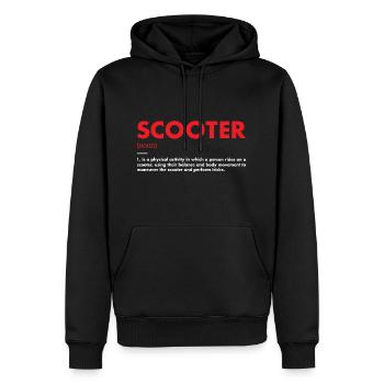 Sport Definition Scooter - Männer Premium Bio Hoodie - Schwarz - Vorne - Nico (187cm)
