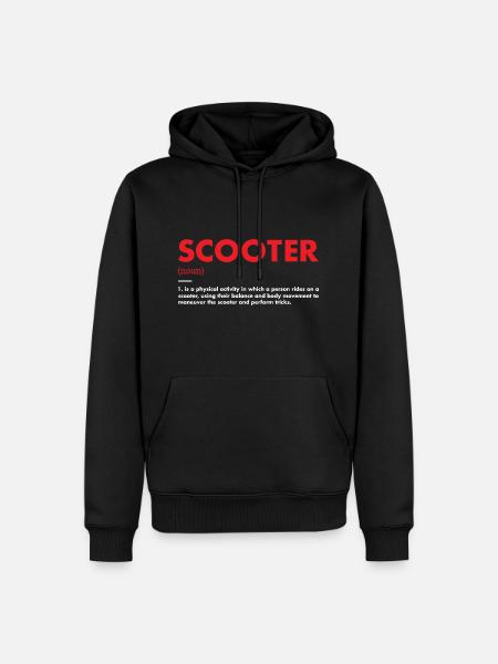 Sport Definition Scooter - Männer Premium Bio Hoodie - Schwarz