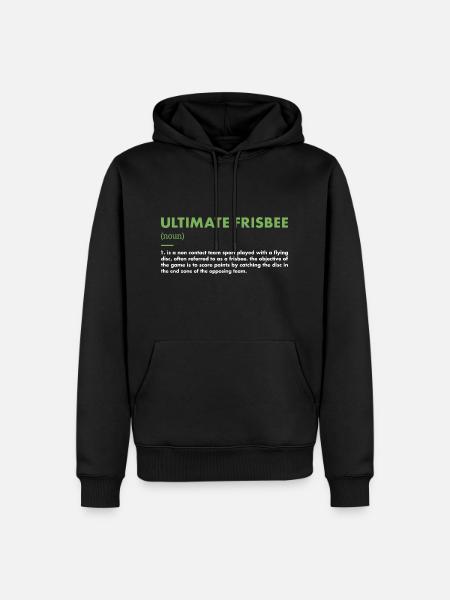 Sport Definition Ultimate Frisbee - Men’s Premium Organic Hoodie - black