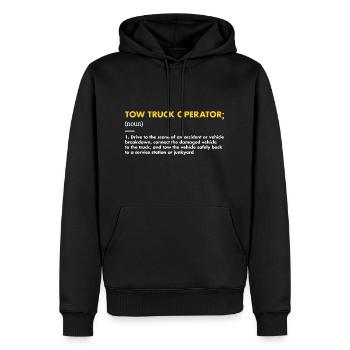 Tow Truck Operator Definition Tow Truck Operator - Männer Premium Bio Hoodie - Schwarz - Vorne - Nico (187cm)