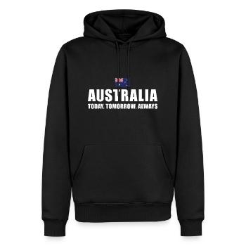 Australia Today Tomorrow Always Australia Rugby - Männer Premium Bio Hoodie - Schwarz - Vorne - Nico (187cm)