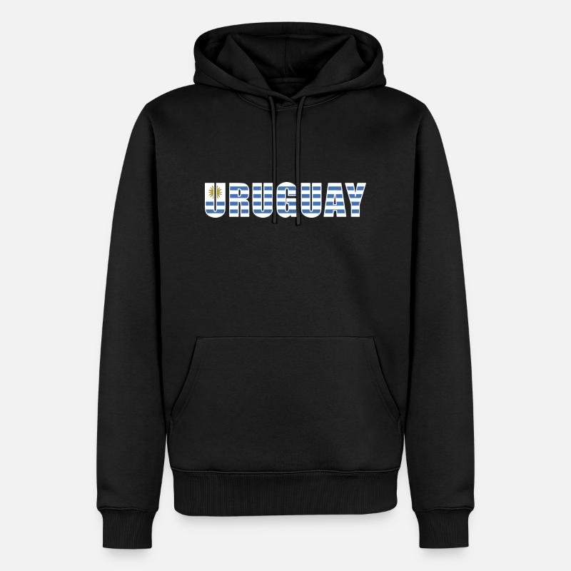 Uruguay Rugby - Sweat à capuche Premium bio Homme - noir