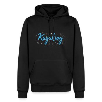 Kayakiste Kayak - Sweat à capuche Premium bio Homme - noir - Devant - Nico (187cm)