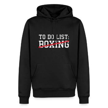 Sport To Do List Boxing - Männer Premium Bio Hoodie - Schwarz - Vorne - Nico (187cm)