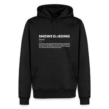 Sport Definition Snowboarding - Männer Premium Bio Hoodie - Schwarz - Vorne - Nico (187cm)