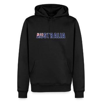 australia rugby4 australia - Männer Premium Bio Hoodie - Schwarz - Vorne - Nico (187cm)
