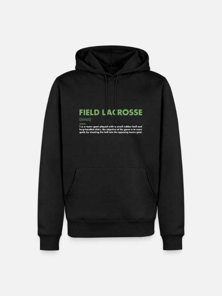 Sport Definition Field Lacrosse - Men’s Premium Organic Hoodie - black