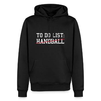 Sport To Do List Handball - Männer Premium Bio Hoodie - Schwarz - Vorne - Nico (187cm)