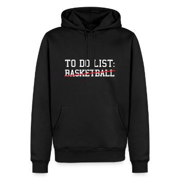 Sport To Do List Basketball - Men’s Premium Organic Hoodie - black - Front - Nico (187cm)