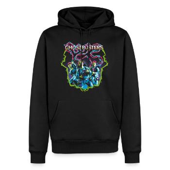 Ghostbusters Auf Geisterjagd - Männer Premium Bio Hoodie - Schwarz - Vorne - Nico (187cm)