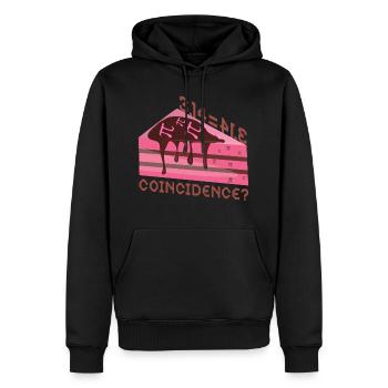 Math 3.14 = Pie - Coincidence? Pi - Men’s Premium Organic Hoodie - black - Front - Nico (187cm)