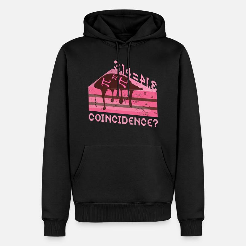 Math 3.14 = Tarte - Coïncidence? Pi - Sweat à capuche Premium bio Homme - noir