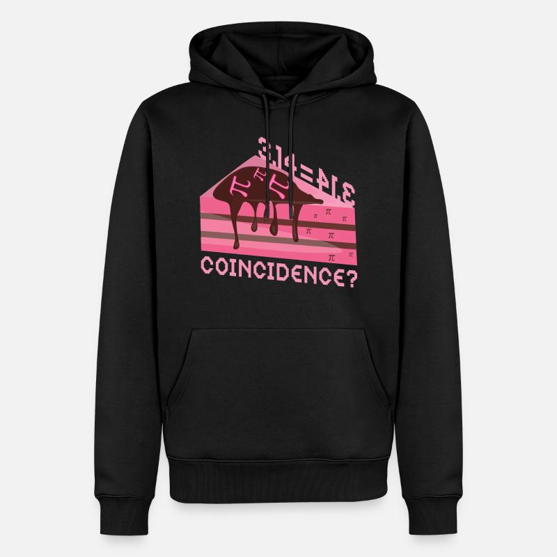 Math 3,14 = Pie - Coincidence? Pi - Männer Premium Bio Hoodie - Schwarz
