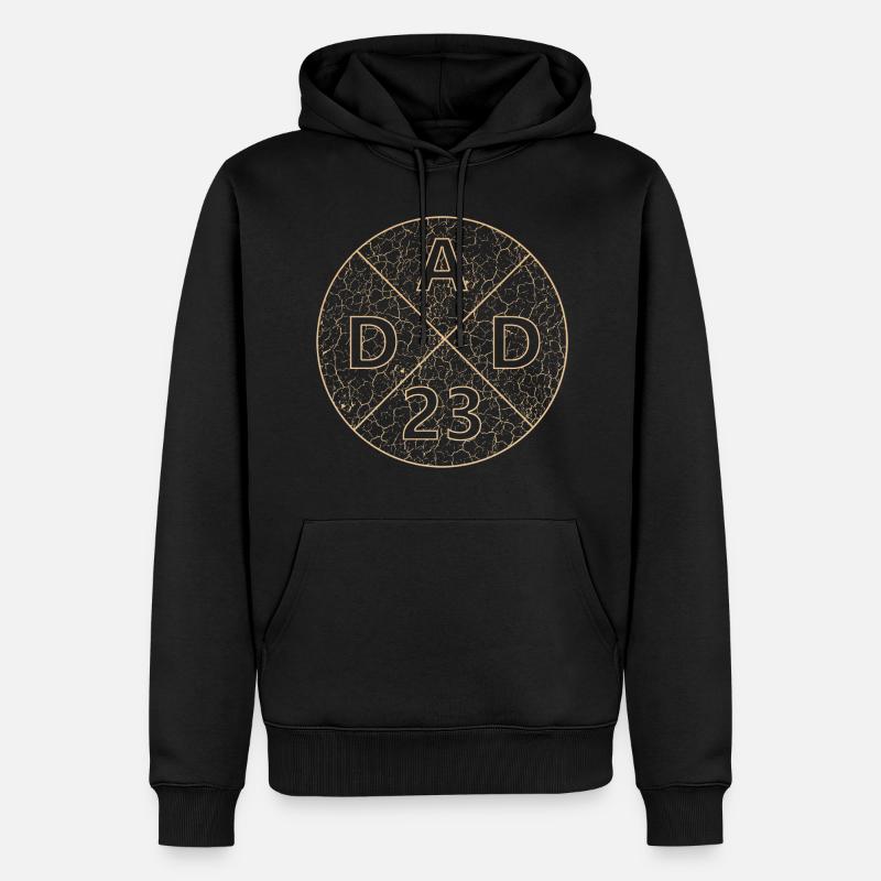 Dad 23 - Männer Premium Bio Hoodie - Schwarz